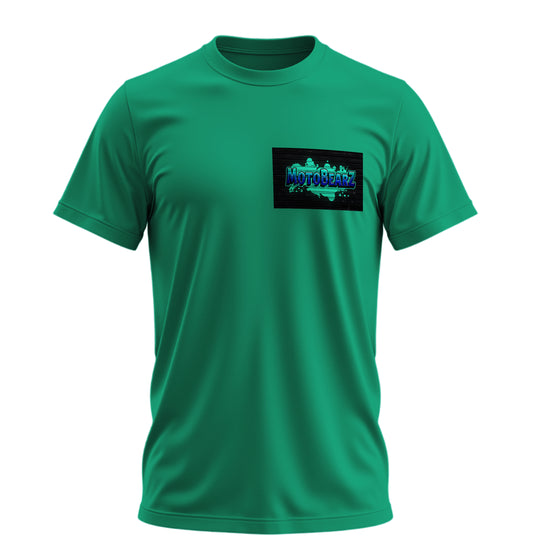 MotoBearZ Yeşil Graffiti - 10 Farklı Renk - Unisex Rahat Kalıp Baskılı Tişört - Regular Tişört Collection