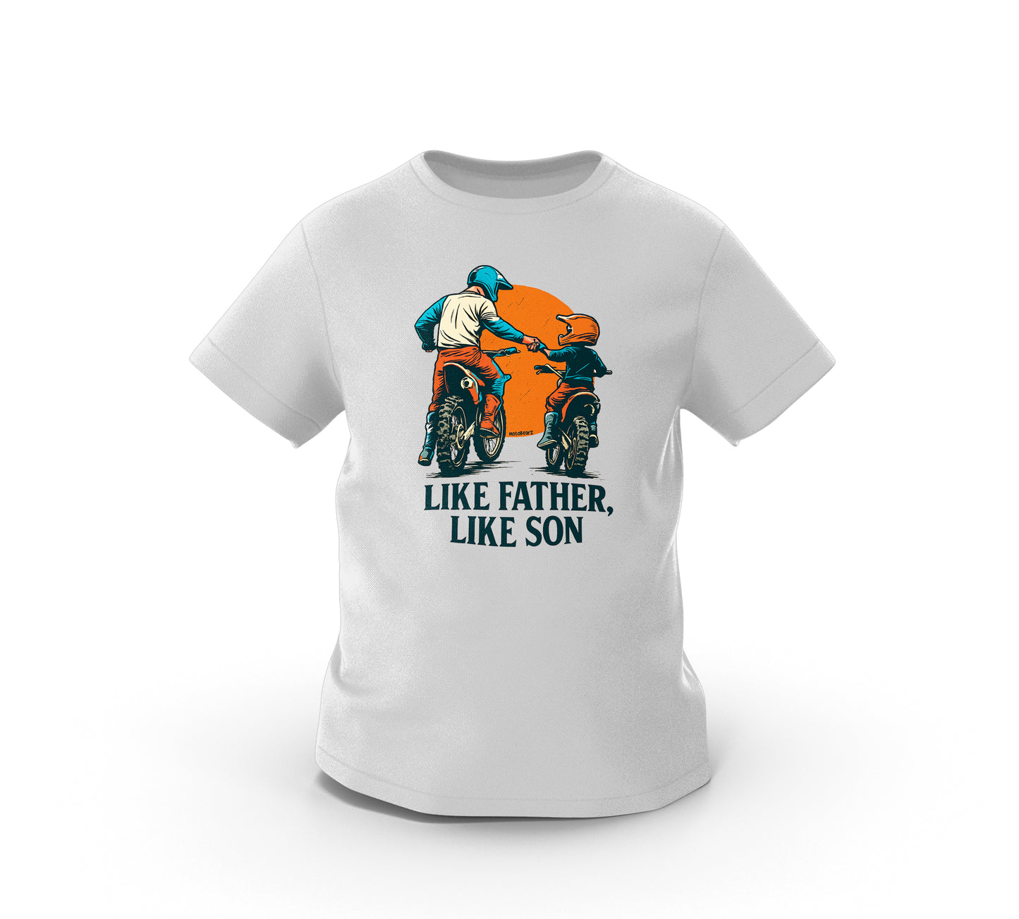 Like Father, Like Son - Baba Oğul - MotoBearZ Çocuk Tişörtü – Minik Motorculara Özel Tasarım