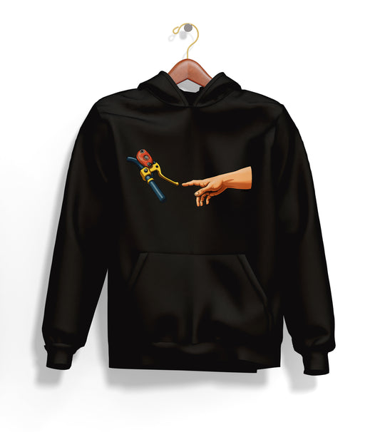 Touch The Motorcycle Hoodie – Şardonlu Kalın Unisex Motosiklet Kapüşonlu Sweatshirt - Hoodie Collection