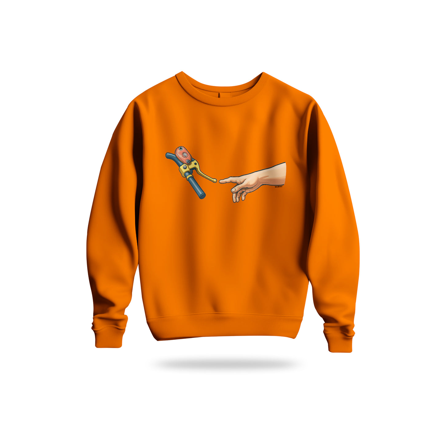 Touch The Motorcycle Sweatshirt Baskılı Bisiklet Yaka – Unisex Sweat Collection