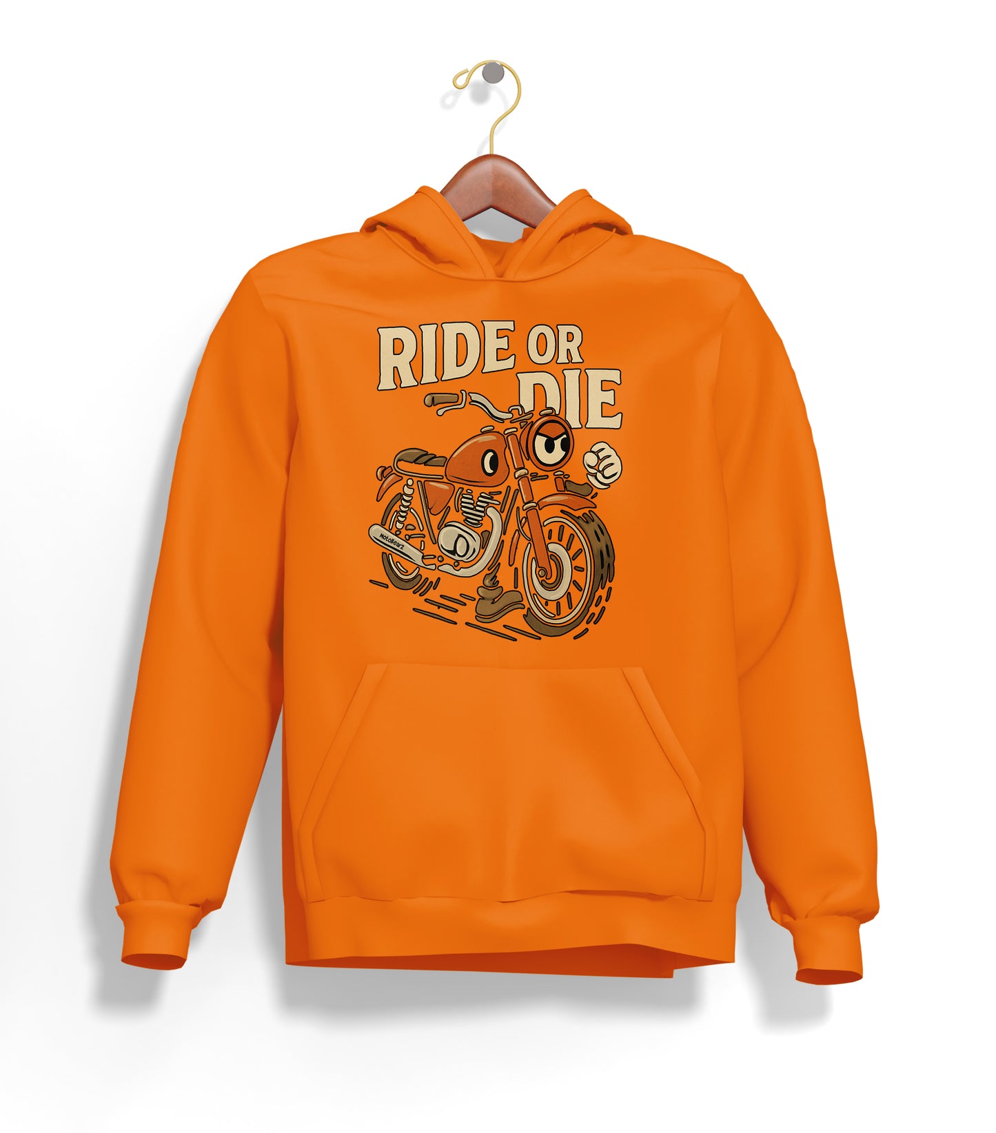 Ride or Die Hoodie – Şardonlu Kalın Unisex Motosiklet Kapüşonlu Sweatshirt - Hoodie Collection
