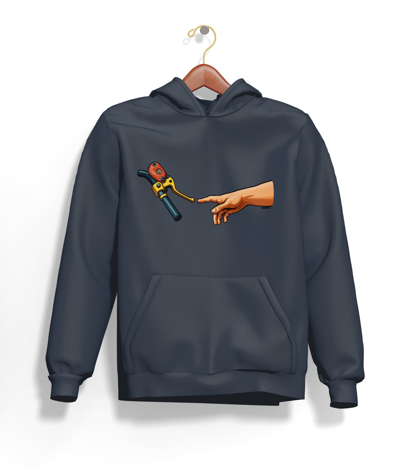 Touch The Motorcycle Hoodie – Şardonlu Kalın Unisex Motosiklet Kapüşonlu Sweatshirt - Hoodie Collection