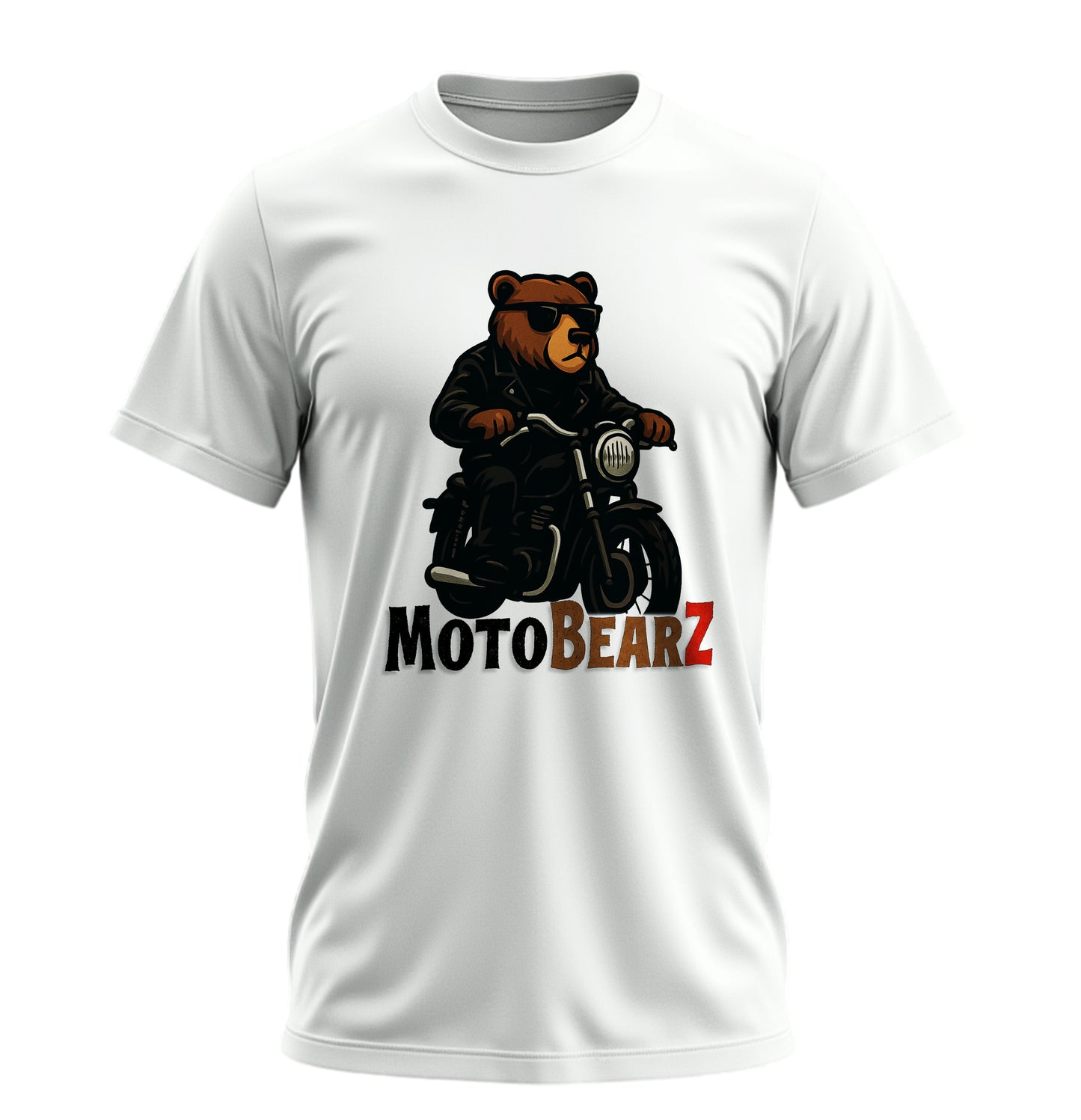 Bear Rides Bike - 10 Farklı Renk - Unisex Rahat Kalıp Baskılı Tişört - BearZ Collection