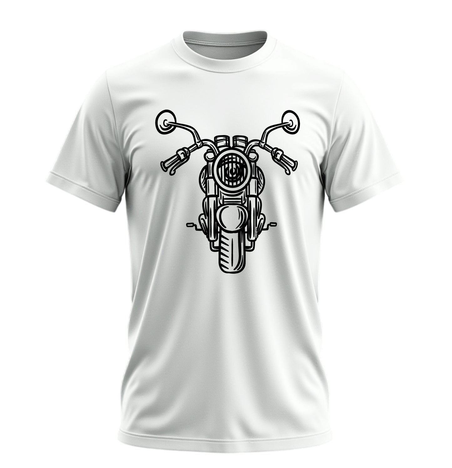 Chopper Bold Head - 10 Farklı Renk - Unisex Rahat Kalıp Baskılı Tişört - Moto Garage Collection