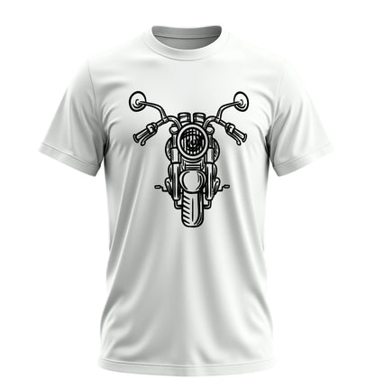 Chopper Bold Head - 10 Farklı Renk - Unisex Rahat Kalıp Baskılı Tişört - Moto Garage Collection