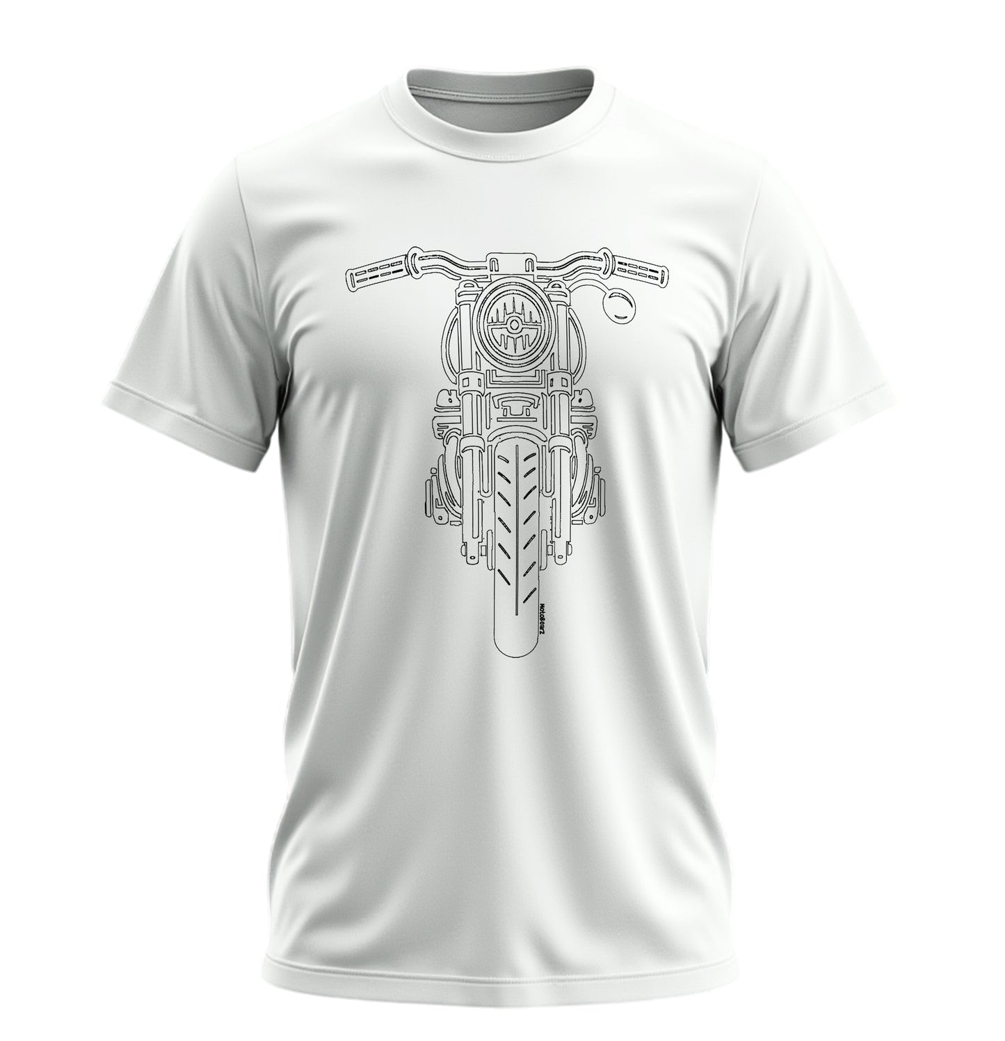 The Classic Ghost Piston  - 10 Farklı Renk - Unisex Rahat Kalıp Baskılı Tişört - Moto Garage Collection
