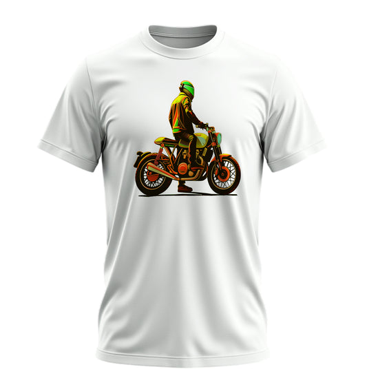 Neon Rider - 10 Farklı Renk - Unisex Rahat Kalıp Baskılı Tişört - Moto Garage Collection