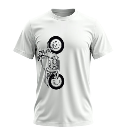 The Classic Crimson Vulture  - 10 Farklı Renk - Unisex Rahat Kalıp Baskılı Tişört - Moto Garage Collection