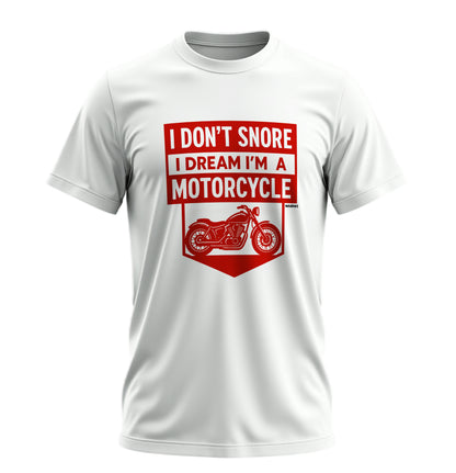 I Dream Motorcycle - Unisex Rahat Kalıp Baskılı Tişört - Moto Garage Collection