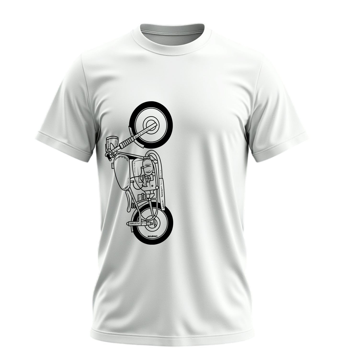 The Classic Grim Buffalo - 10 Farklı Renk - Unisex Rahat Kalıp Baskılı Tişört - Moto Garage Collection