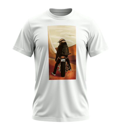 Desert Ride - 10 Farklı Renk - Unisex Rahat Kalıp Baskılı Tişört - Moto Garage Collection