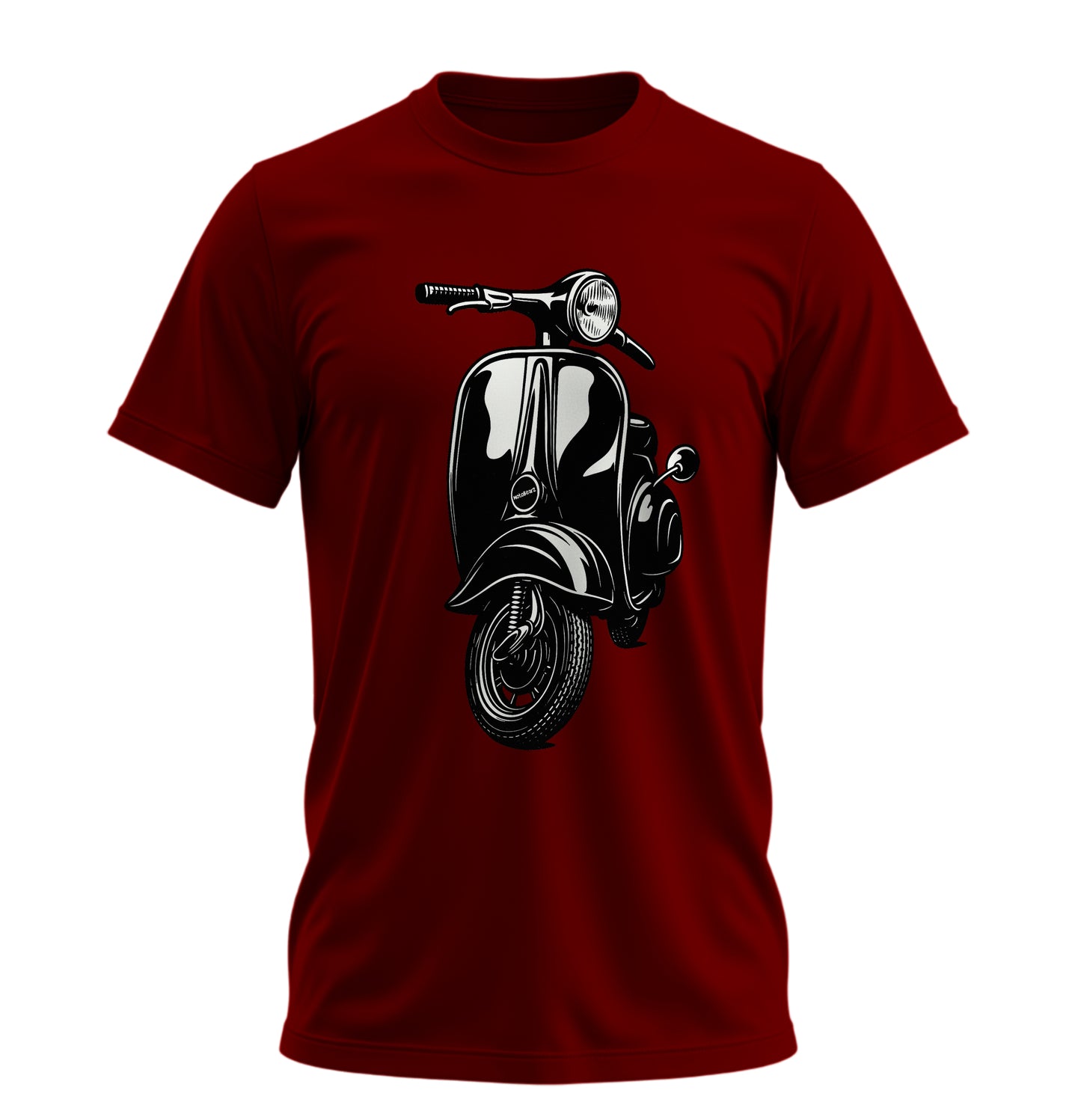 The Nostalgic Scooter - 10 Farklı Renk - Unisex Rahat Kalıp Baskılı Tişört - Moto Garage Collection