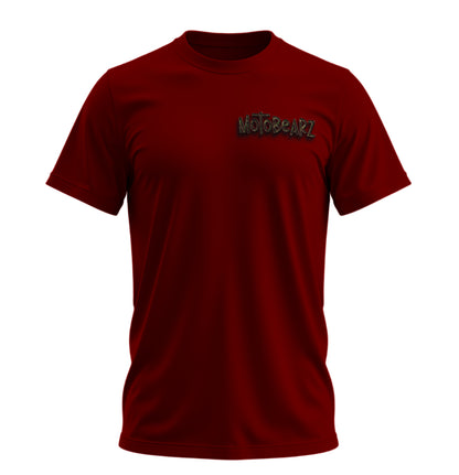 MotoBearZ Army - 10 Farklı Renk - Unisex Rahat Kalıp Baskılı Tişört - Regular Tişört Collection