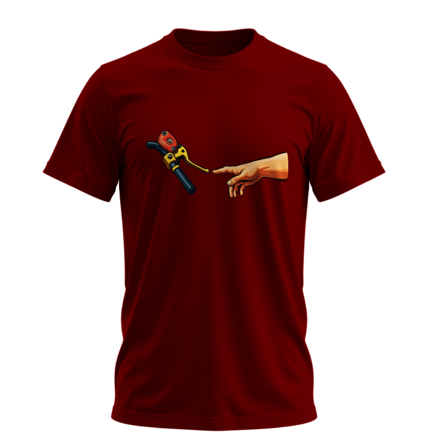 Touch The Motorcycle - 10 Farklı Renk - Unisex Rahat Kalıp Baskılı Tişört - Moto Garage Collection