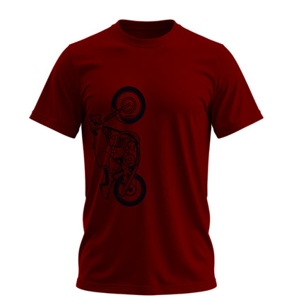 The Classic Shadow Fang  - 10 Farklı Renk - Unisex Rahat Kalıp Baskılı Tişört - Moto Garage Collection