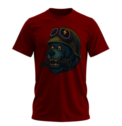 Crazy BearZ - 10 Farklı Renk - Unisex Rahat Kalıp Baskılı Tişört - BearZ Collection