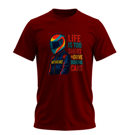 Life is Too Short - 10 Farklı Renk - Unisex Rahat Kalıp Baskılı Tişört - BearZ Collection