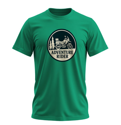 Adventure Rider - Unisex Rahat Kalıp Baskılı Tişört - Moto Garage Collection