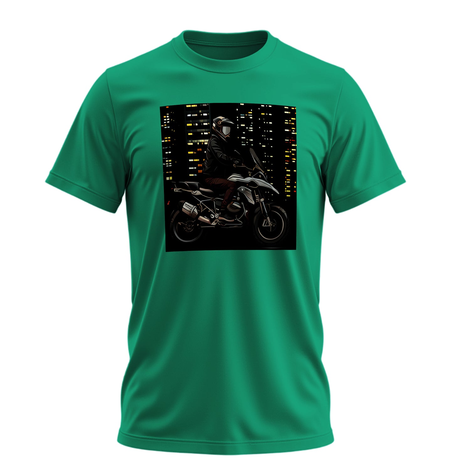 Adventure Night - 10 Farklı Renk - Unisex Rahat Kalıp Baskılı Tişört - Moto Garage Collection