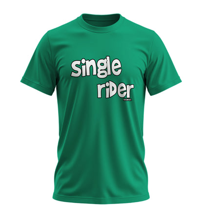 Single Rider - Unisex Rahat Kalıp Baskılı Tişört - Moto Garage Collection