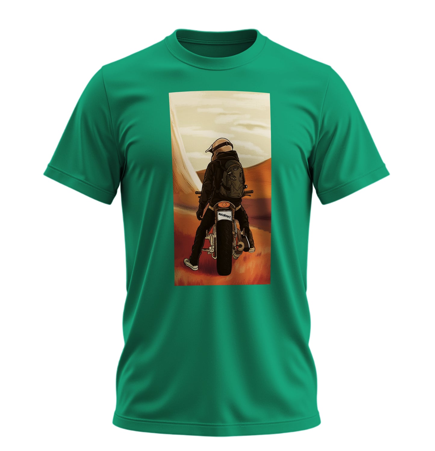 Desert Ride - 10 Farklı Renk - Unisex Rahat Kalıp Baskılı Tişört - Moto Garage Collection