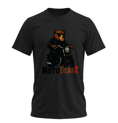 Bear Rides Bike - 10 Farklı Renk - Unisex Rahat Kalıp Baskılı Tişört - BearZ Collection