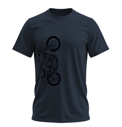 The Classic Shadow Fang  - 10 Farklı Renk - Unisex Rahat Kalıp Baskılı Tişört - Moto Garage Collection