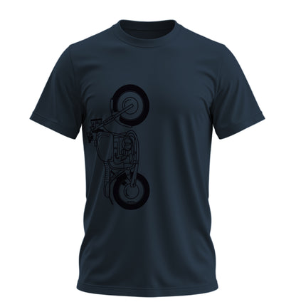 The Classic Crimson Vulture  - 10 Farklı Renk - Unisex Rahat Kalıp Baskılı Tişört - Moto Garage Collection