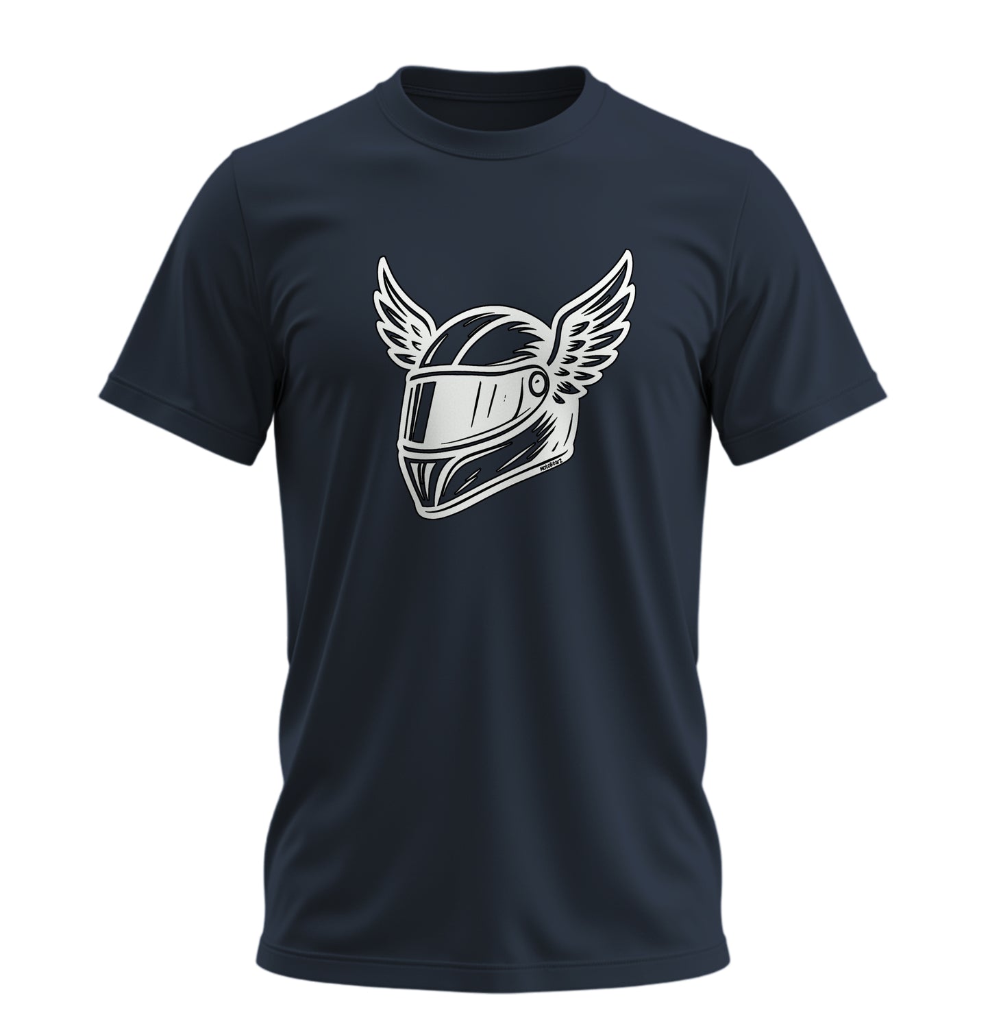 Wings Helmet - 10 Farklı Renk - Unisex Rahat Kalıp Baskılı Tişört - Moto Garage Collection