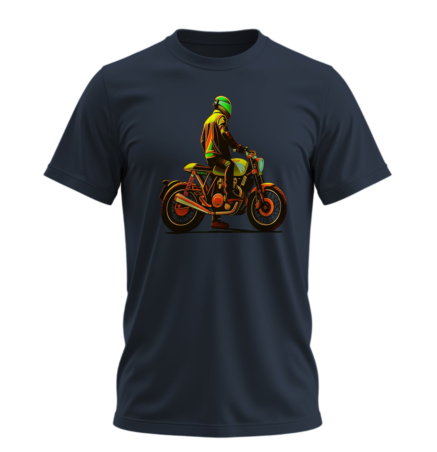 Neon Rider - 10 Farklı Renk - Unisex Rahat Kalıp Baskılı Tişört - Moto Garage Collection