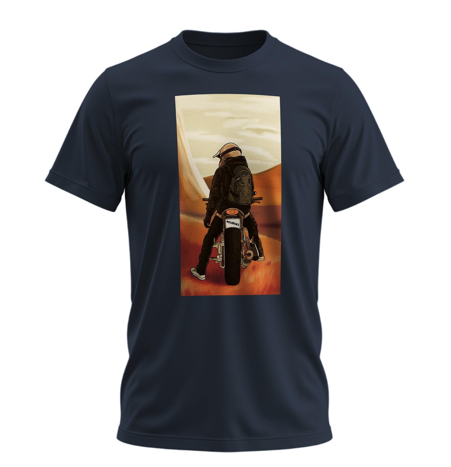 Desert Ride - 10 Farklı Renk - Unisex Rahat Kalıp Baskılı Tişört - Moto Garage Collection