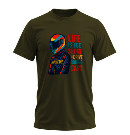 Life is Too Short - 10 Farklı Renk - Unisex Rahat Kalıp Baskılı Tişört - BearZ Collection