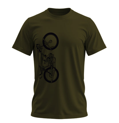 The Classic Iron Howl  - 10 Farklı Renk - Unisex Rahat Kalıp Baskılı Tişört - Moto Garage Collection