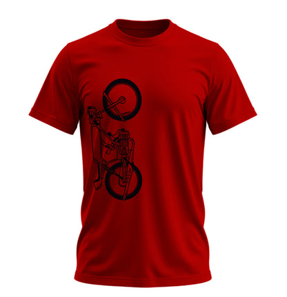 The Classic Iron Howl  - 10 Farklı Renk - Unisex Rahat Kalıp Baskılı Tişört - Moto Garage Collection