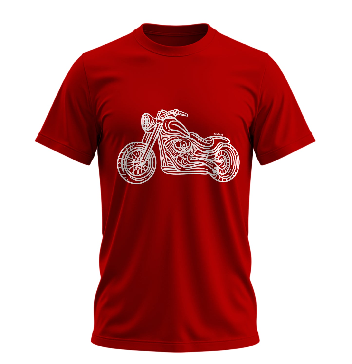 Chopper Line - 10 Farklı Renk - Unisex Rahat Kalıp Baskılı Tişört - Moto Garage Collection