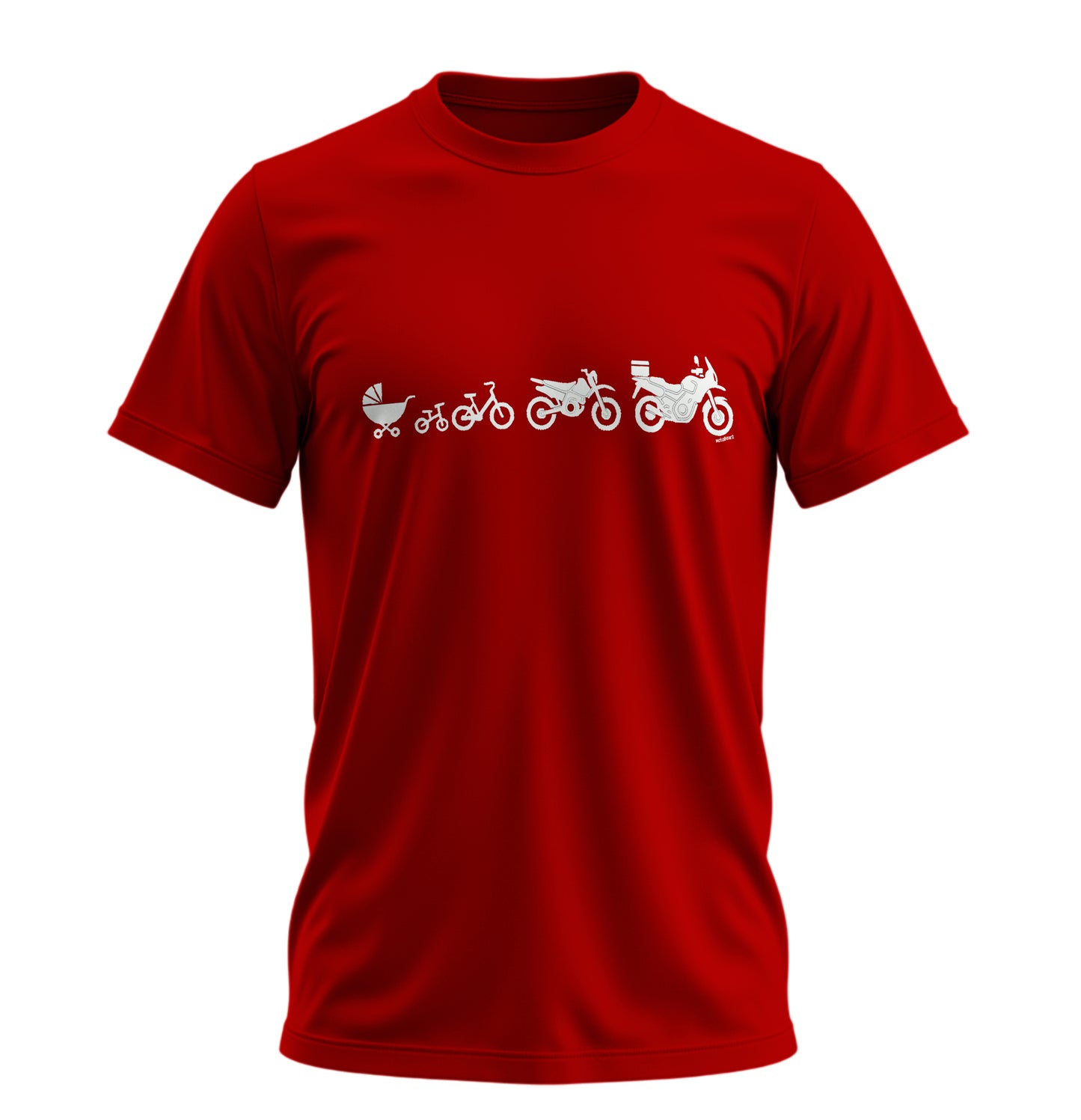 The Evolution of a Motorcycle - Motosikletin Evrimi - Unisex Rahat Kalıp Baskılı Tişört - Moto Garage Collection