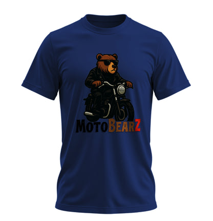 Bear Rides Bike - 10 Farklı Renk - Unisex Rahat Kalıp Baskılı Tişört - BearZ Collection
