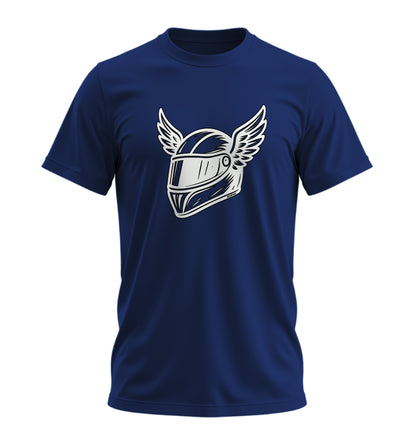 Wings Helmet - 10 Farklı Renk - Unisex Rahat Kalıp Baskılı Tişört - Moto Garage Collection