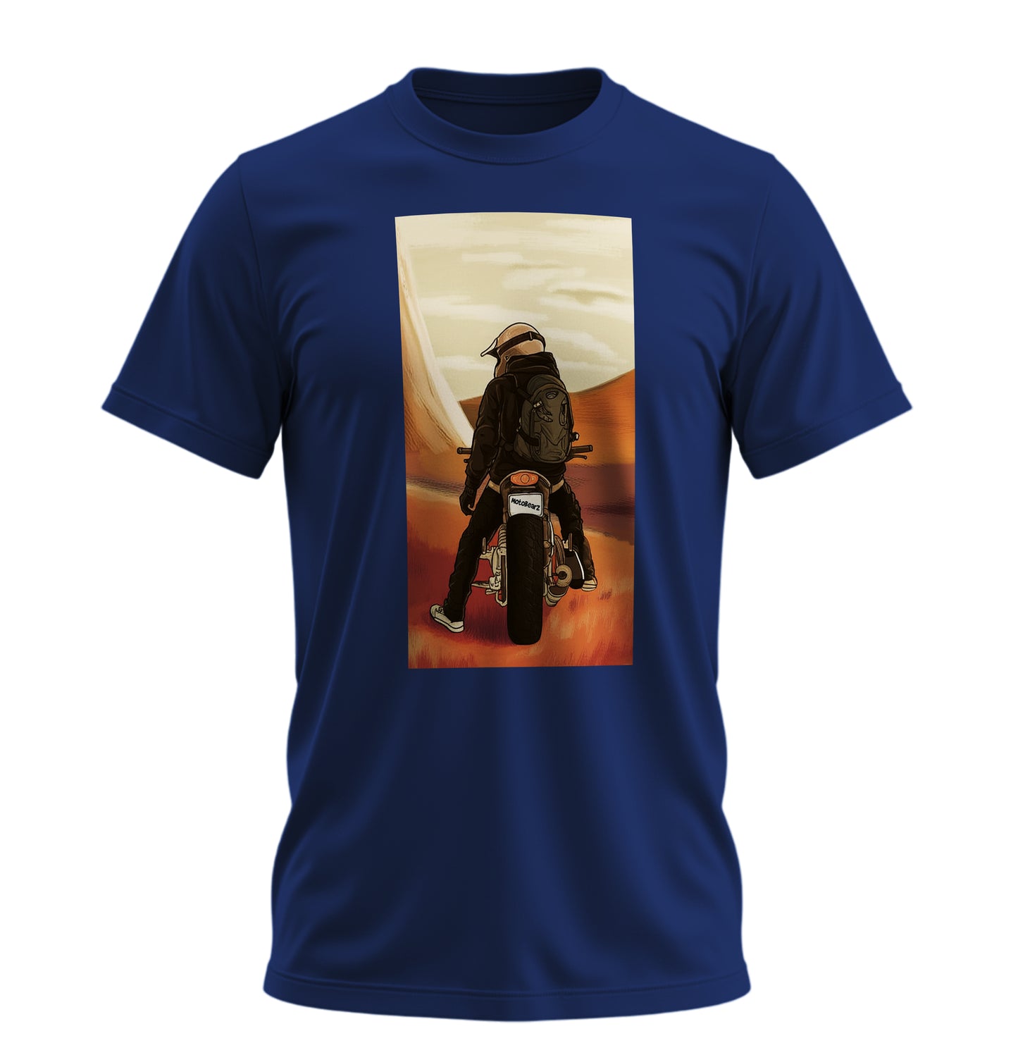 Desert Ride - 10 Farklı Renk - Unisex Rahat Kalıp Baskılı Tişört - Moto Garage Collection