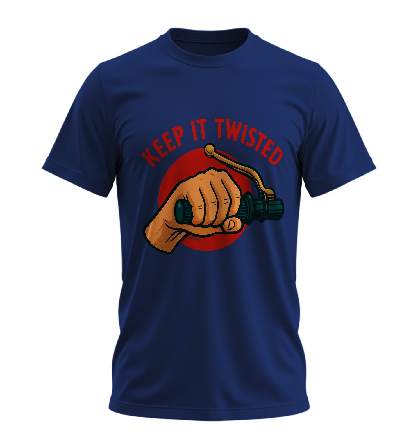 Keep It Twisted - Unisex Rahat Kalıp Baskılı Tişört - Moto Garage Collection