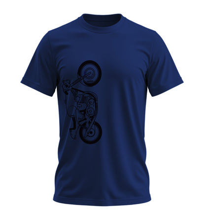 The Classic Shadow Fang  - 10 Farklı Renk - Unisex Rahat Kalıp Baskılı Tişört - Moto Garage Collection