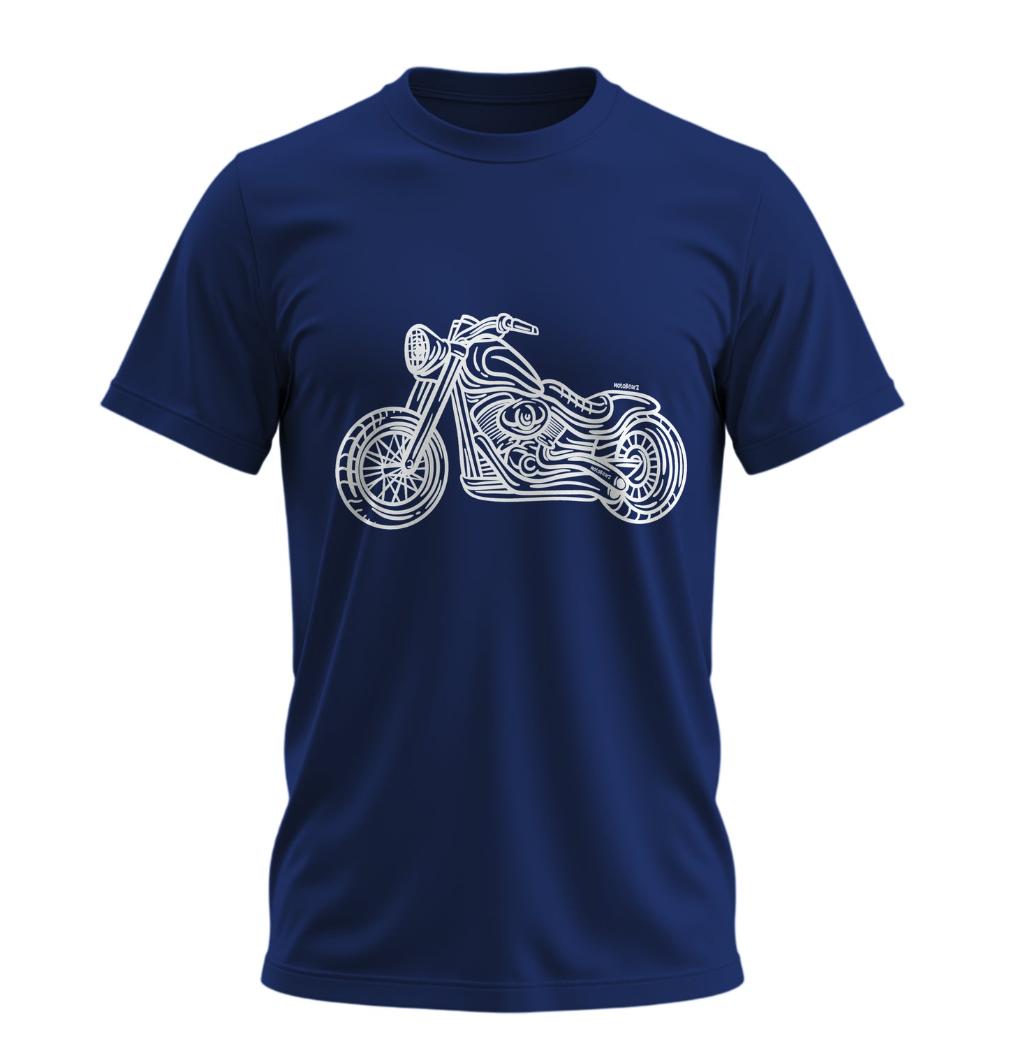 Chopper Line - 10 Farklı Renk - Unisex Rahat Kalıp Baskılı Tişört - Moto Garage Collection