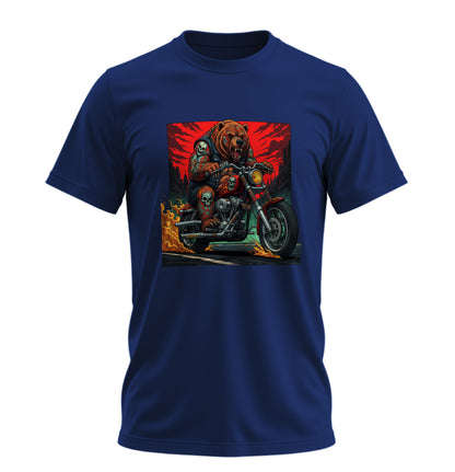 Fire on BearZ - 10 Farklı Renk - Unisex Rahat Kalıp Baskılı Tişört - BearZ Collection