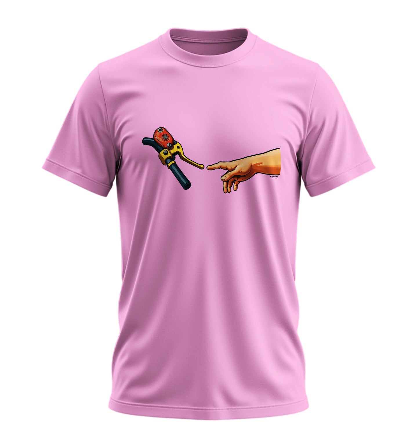 Touch The Motorcycle - 10 Farklı Renk - Unisex Rahat Kalıp Baskılı Tişört - Moto Garage Collection