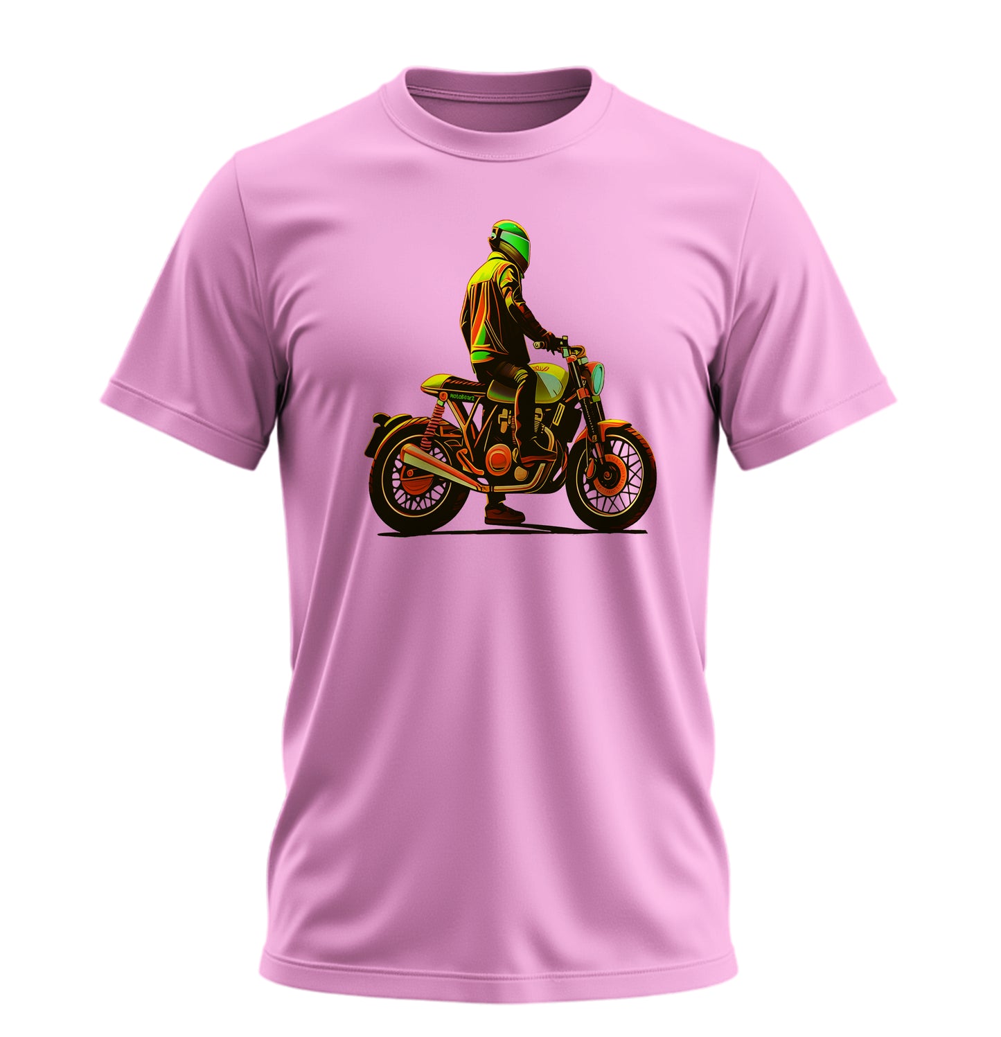 Neon Rider - 10 Farklı Renk - Unisex Rahat Kalıp Baskılı Tişört - Moto Garage Collection