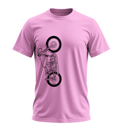 The Classic Grim Buffalo - 10 Farklı Renk - Unisex Rahat Kalıp Baskılı Tişört - Moto Garage Collection