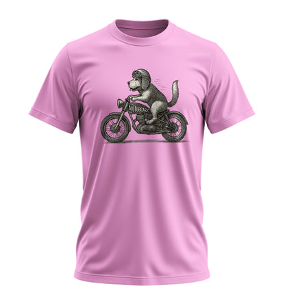 Motorcycle Dog - 10 Farklı Renk - Unisex Rahat Kalıp Baskılı Tişört - Moto Garage Collection