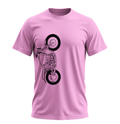 The Classic Crimson Vulture  - 10 Farklı Renk - Unisex Rahat Kalıp Baskılı Tişört - Moto Garage Collection