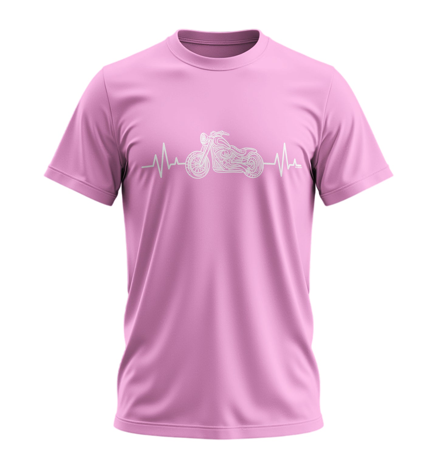 Heart Beat Kalp Atışı Biker - 10 Farklı Renk - Unisex Rahat Kalıp Baskılı Tişört - Moto Garage Collection
