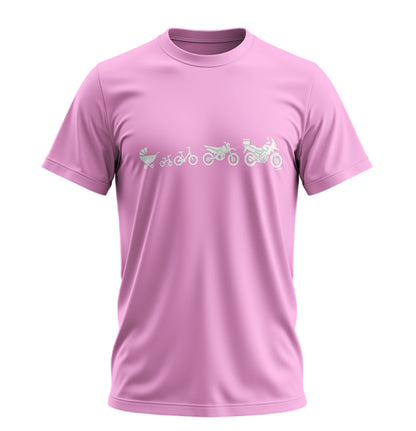 The Evolution of a Motorcycle - Motosikletin Evrimi - Unisex Rahat Kalıp Baskılı Tişört - Moto Garage Collection